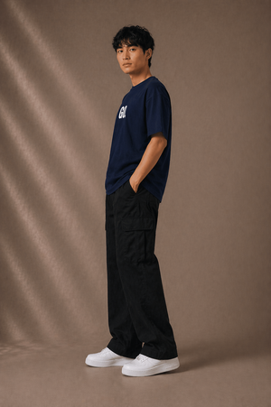 GO. Oversized Navy Blue Tshirt