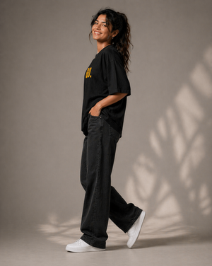 GO. Oversized Black Tshirt