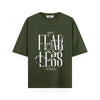 Buy Relaxed Fit Oversized Graphic Olive Green Tshirt