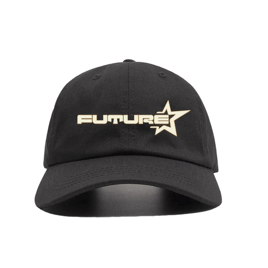   Future Star Embroidery Text - Black Baseball Cap