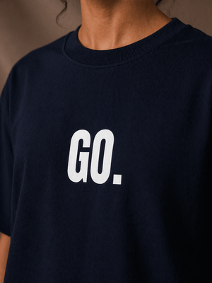GO. Oversized Navy Blue Tshirt