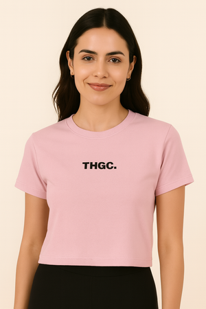 THGC Basics Textmark Logo Crop Top
