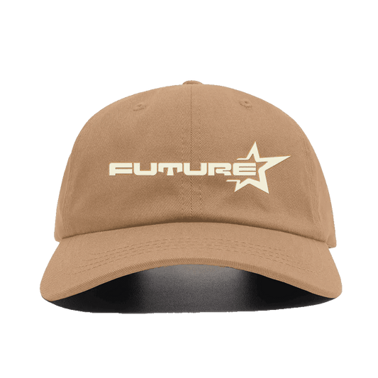  Future Star Embroidery Text - Khaki Baseball Cap
