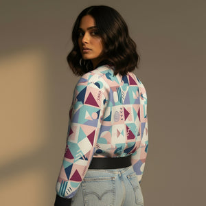 THGC Fortress – Pastel GeoMatrix AOP Bomber Jacket