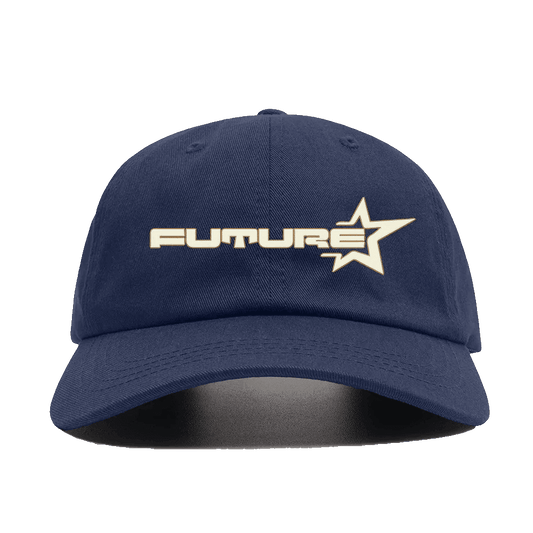   Future Star Embroidery Text - Navy Blue Baseball Cap