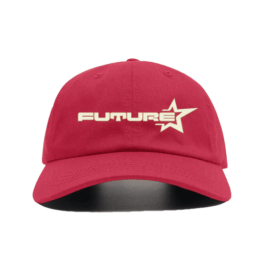   Future Star Embroidery Text - Red Baseball Cap