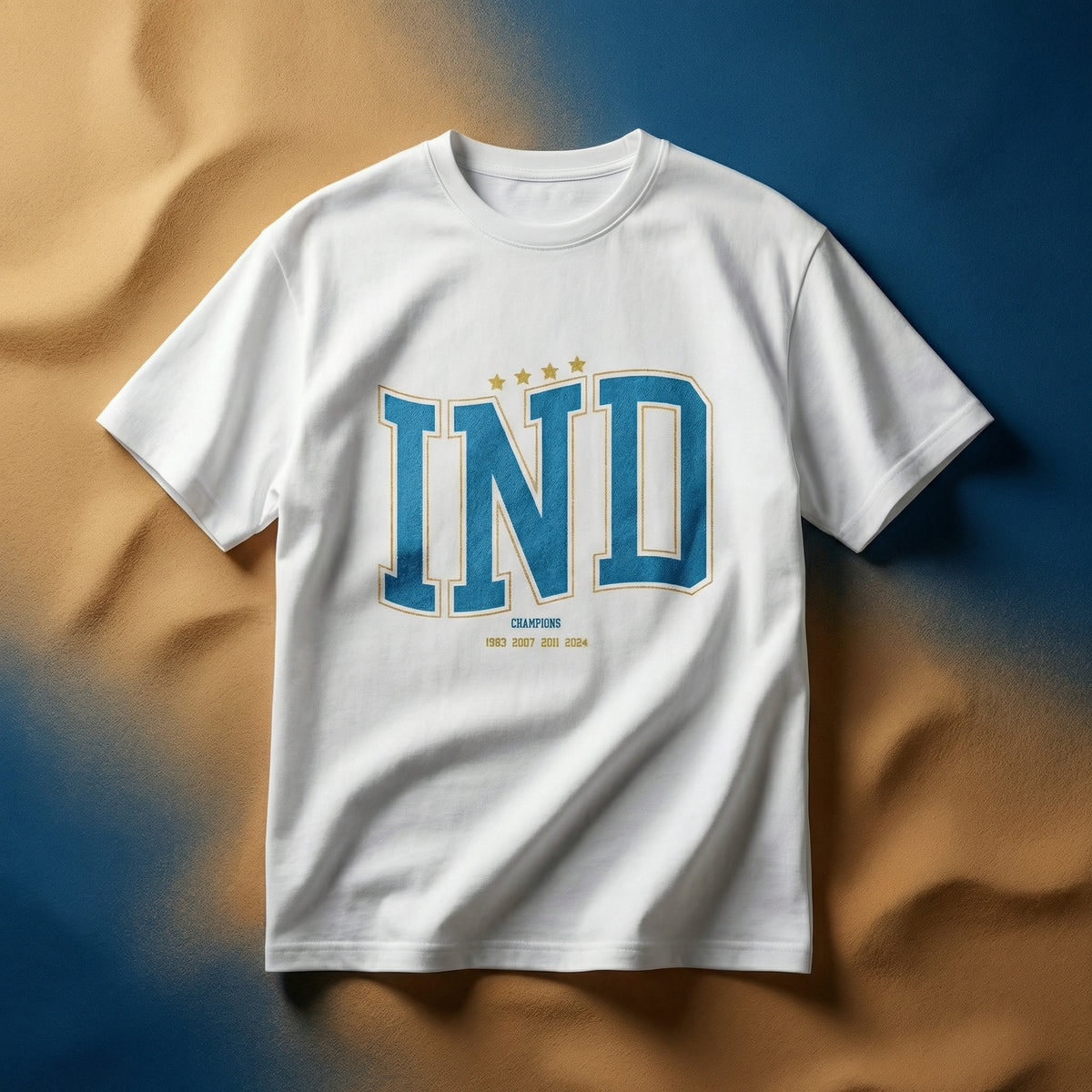 IND World Cup 4 Star Edition Crew Neck Unisex Tshirt