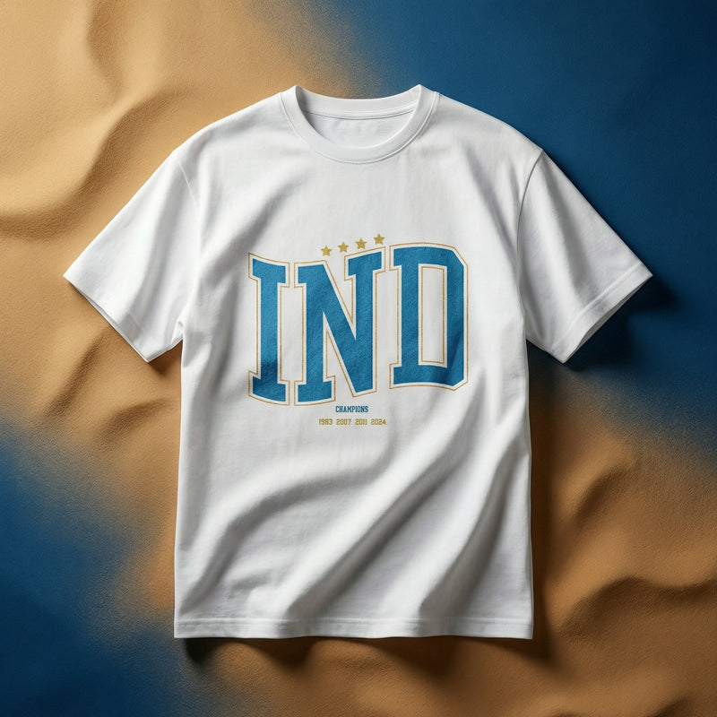 IND World Cup 4 Star Edition Crew Neck Unisex Tshirt