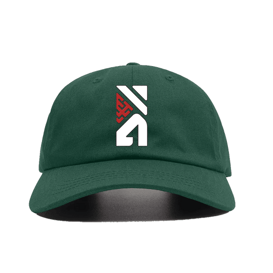   The Hustle Groove Co. Embroidery Logo Bottle Green Baseball Cap