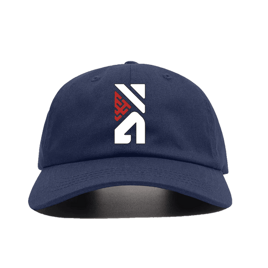   The Hustle Groove Co. Embroidery Logo Navy Blue Baseball Cap
