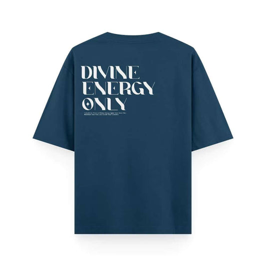  Divine Energy - Oversized Petrol Blue T-shirt Dark Edition | Unisex