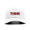 Think Embroidery Baseball White Cap